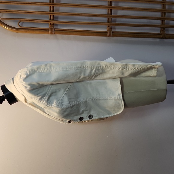 Armani Exchange white denim size XS jacket 99% cotton 1% spandex - Picture 7 of 14